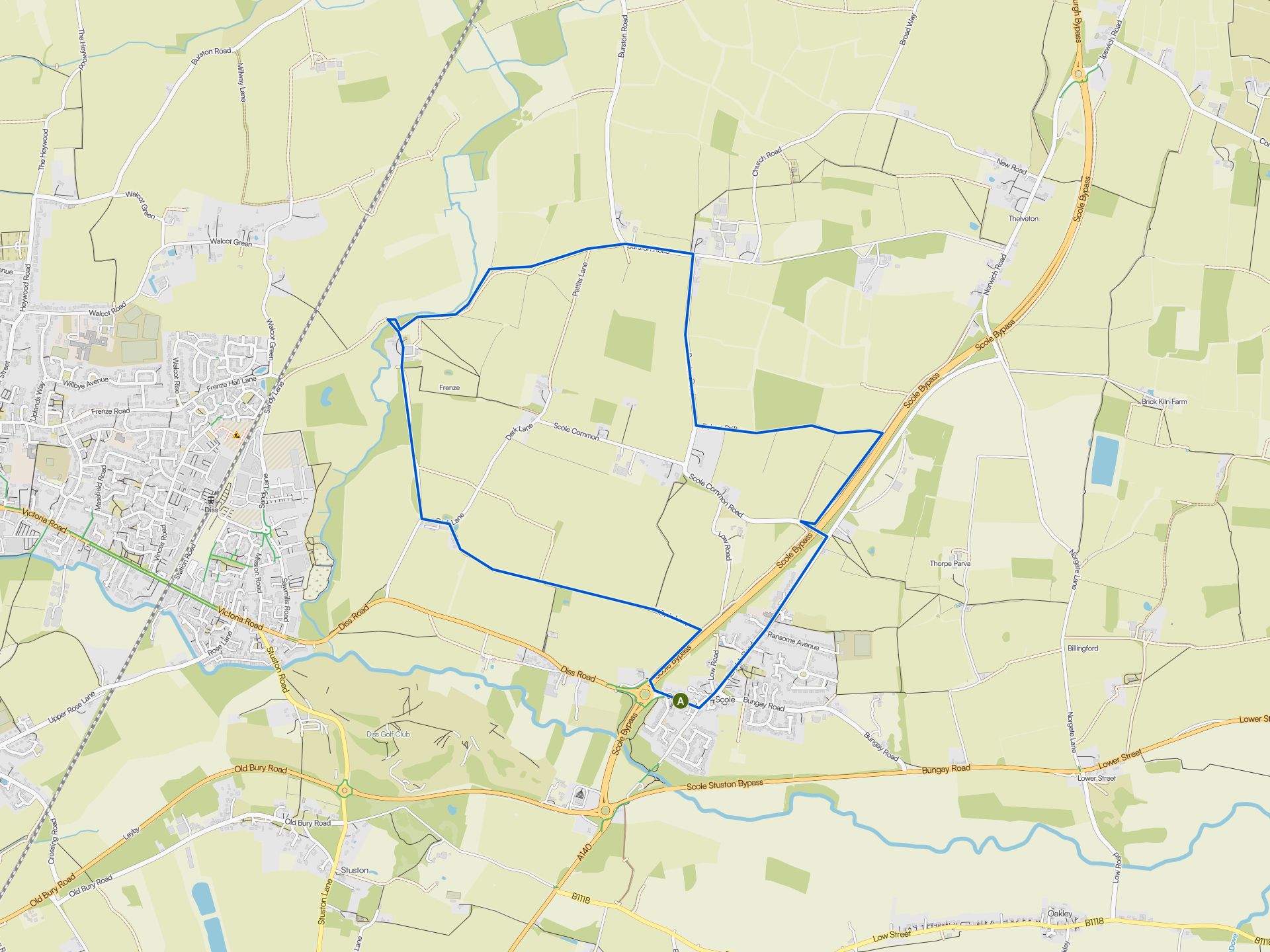 The best hikes from bus stations around Scole | Komoot